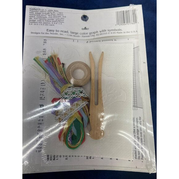 Design for the Needle Holiday Ribbon Embroidery cross stitch Angel Kit ~ CHURCH - Picture 2 of 8